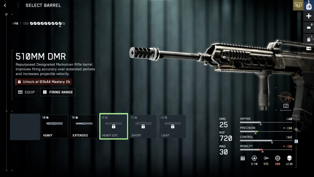 Barrel — 510MM DMR (Level 26)