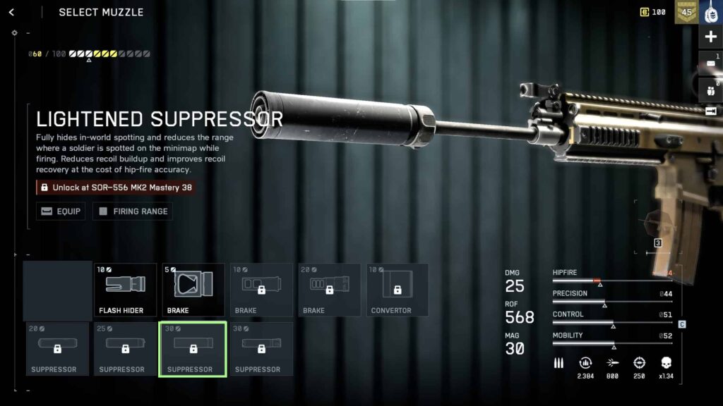 Muzzle — LIGHTENED SUPPRESSOR
