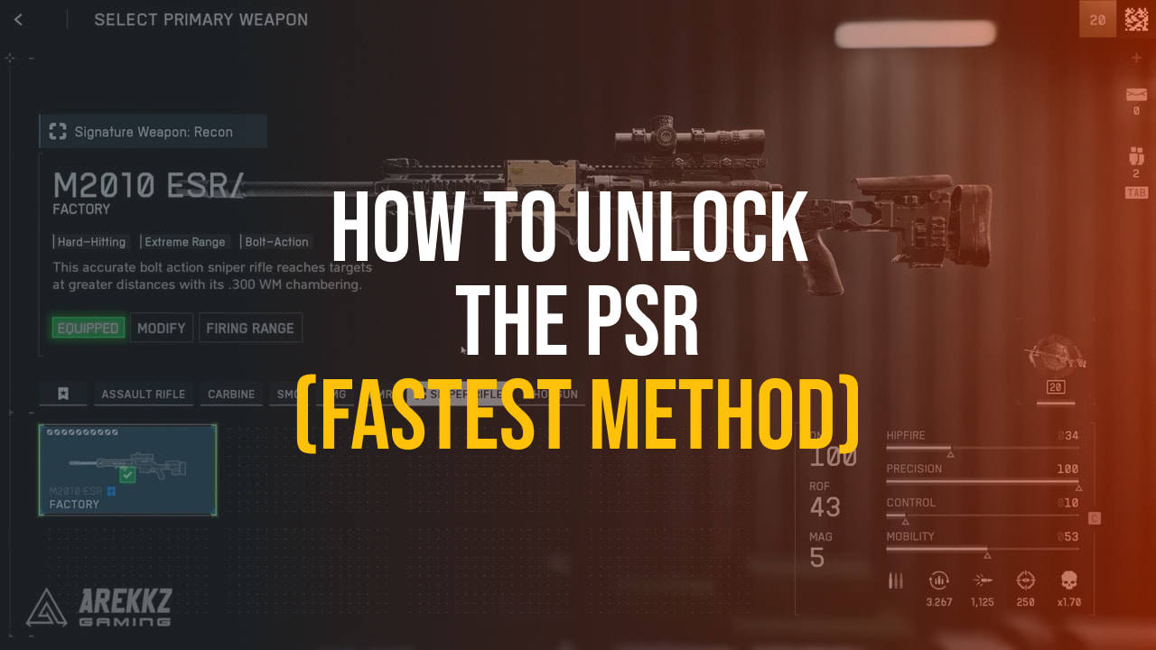 How to unlock the PSR (Fastest Method)
