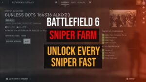 BF6 Sniper Farm (Week 2 Unpatched) – Unlock Every Sniper Fast Using This XP Lobby Trick