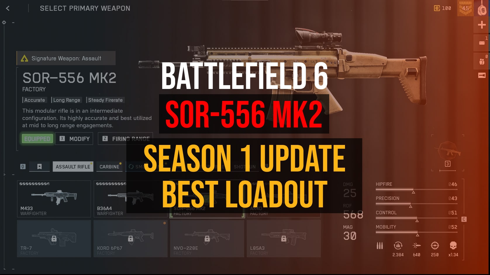 Battlefield 6 SOR-556 MK2