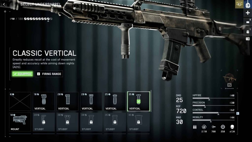 Underbarrel — Classic Vertical Grip (Level 13)