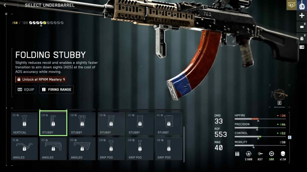 Underbarrel — Folding Stubby