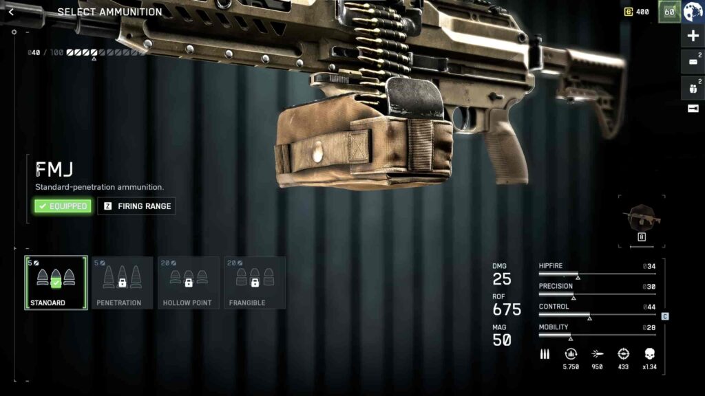 Ammunition — FMJ (Level 5)