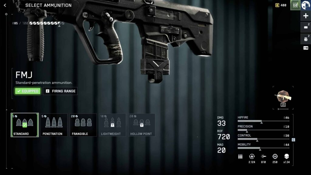 FMJ Ammunition (Level 5)