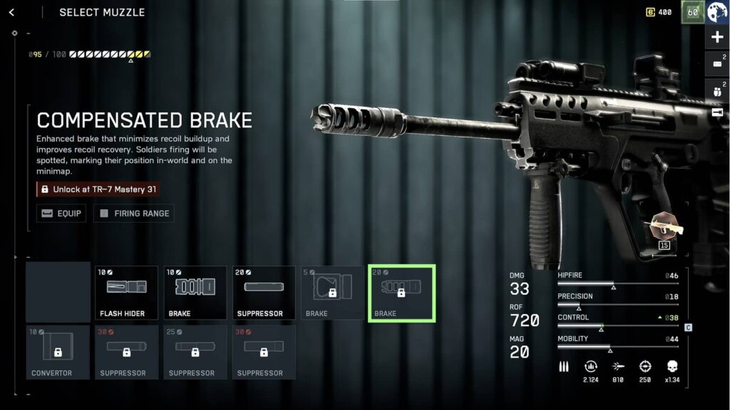 Compensated Brake (Muzzle – Level 31)